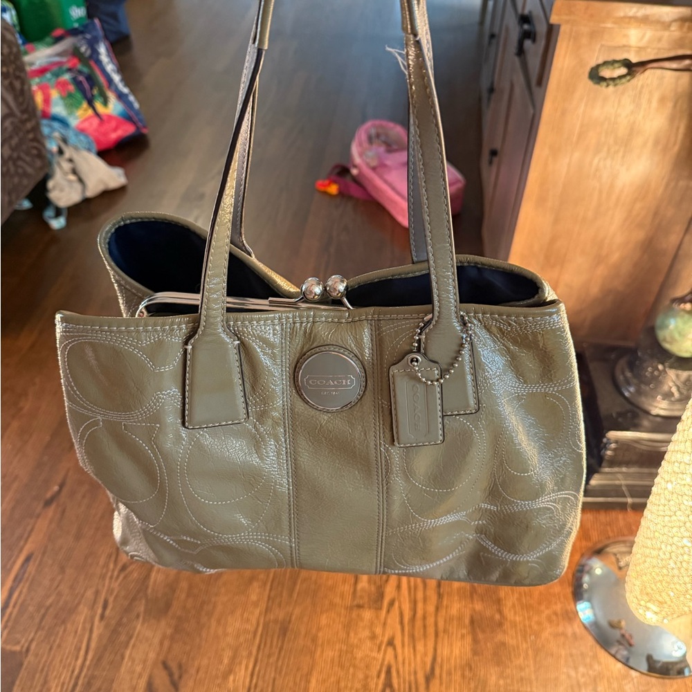Coach Leather Tote Bag